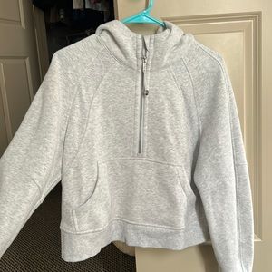 Lululemon XS/S half zip scuba grey